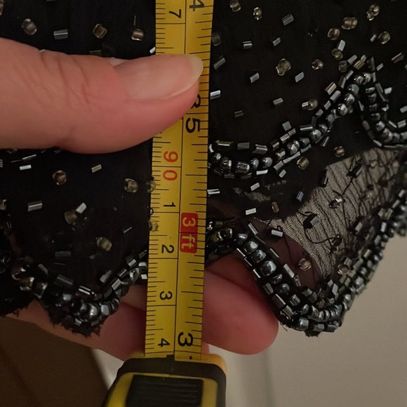 Hand beaded navy blue Para dress - Picture 7 of 7